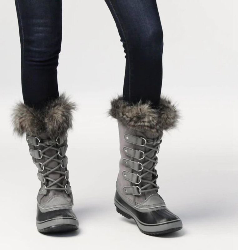 Botas Nieve Sorel Mujer - Joan Of Arctic™ Bajas Gris/Negras - 84652-WSGH